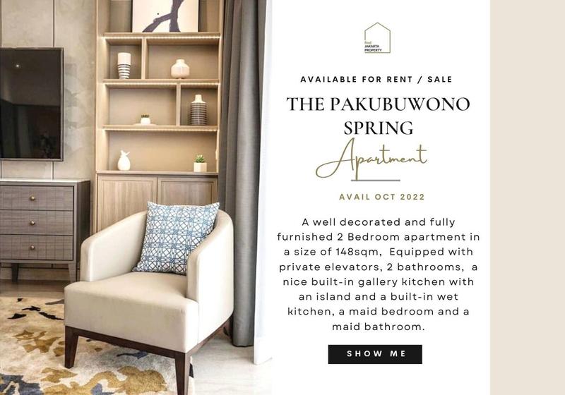 THE PAKUBUWONO SPRING, NICELY furnished and total renovated, Facing Pool View! Also avail other units for sale! CLARA 081918888660
