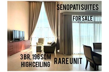 Senopati Suites at SCBD, 3 BR, 196m2, Limited unit, High Ceiling 6m, Direct Owner, ONLY IDR 8.5 Bio - YANI LIM 08174969303