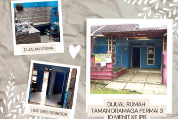 Jual Murah BU Rumah Taman Dramaga Permai 3 Bogor - Strategis di Jalan Utama Perumahan dekat IPB Dramaga (Cocok untuk Usaha Apapun di Perumahan)