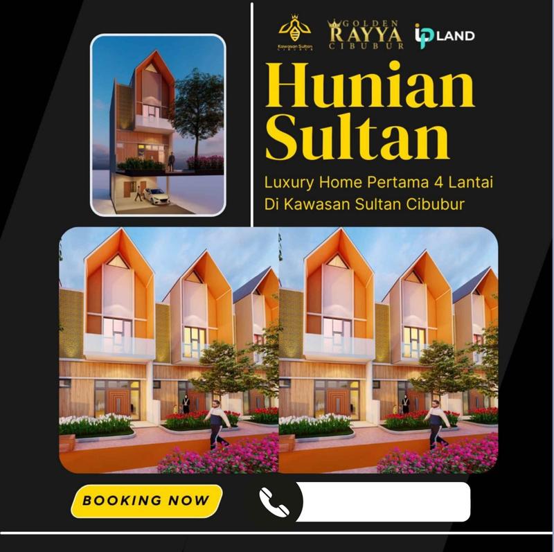 Dijual Rumah 4 Lantai di Kawasan Sultan Cibubur