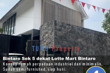 Dijual Rumah Hook di Bintaro Sektor 5 Tangsel - Semi Furnished dan Bebas Banjir