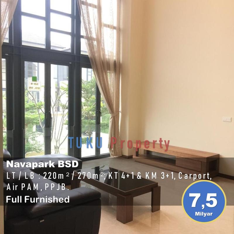 Jual Rumah Full Furnished Navapark Lancewood BSD City