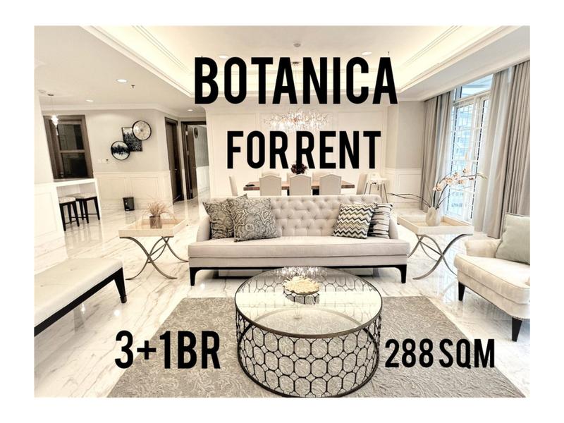 Botanica Apartment for Rent, 3BR + Study Room, 288 sqm, By Inhouse Marketing, Ready to Move in - Yani Lim 08174969303