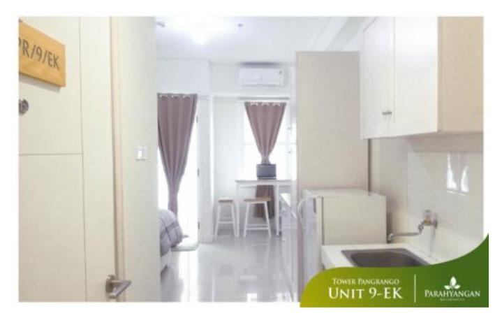 Disewakan Apartemen Parahyangan Residence Type Studio, Dengan Garden Balcony, Student Friendly & Small Yet Comfy