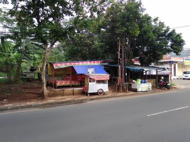 Dijual Tanah Zona Kuning di Pinggir Jalan KSR Dadi Kusmayadi Cibinong - Pas Samping SPBU