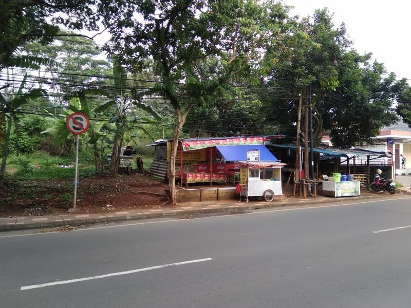 Dijual Tanah Zona Kuning di Pinggir Jalan KSR Dadi Kusmayadi Cibinong - Pas Samping SPBU