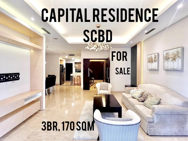 Capital Residence at SCBD for Sale, 3 BR, 170 sqm, Direct Owner - YANI LIM 0817469303