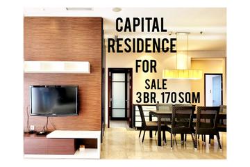 Capital Residence Apartment at SCBD for Sale, Below Market Price, 3 BR, 170 sqm, Direct Owner - YANI LIM 08174969303