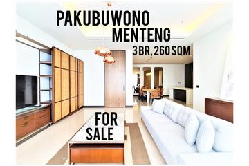 Pakubuwono Menteng for sale, Brand New, Furnished 3 BR, 260 sqm, Only IDR 18.5Bio, Direct Owner - YANI LIM 08174969303