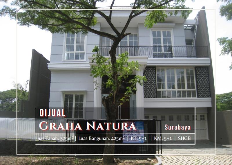JUAL Rumah Baru Mewah Elegance di Graha Natura Surabaya Barat