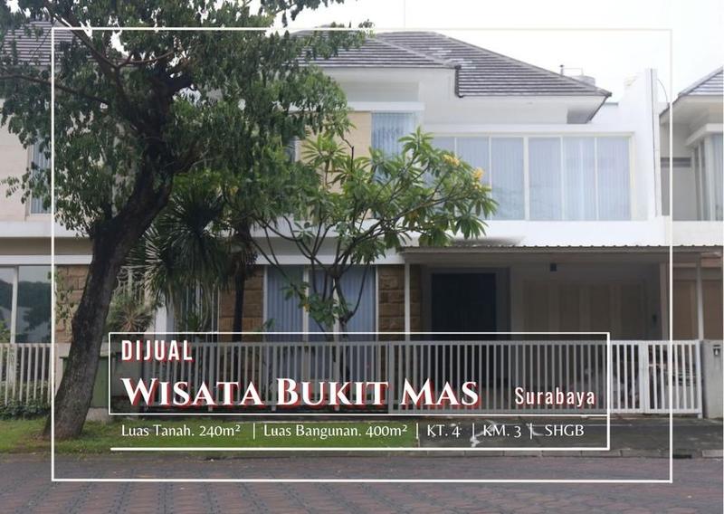 Jual Rumah Bagus Furnished HGB di Wisata Bukit Mas Surabaya