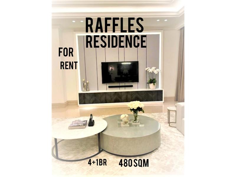 Raffles Residence at Kuningan for Rent, 4+1 BR, 480 sqm, Best View, Best Deals -YANI LIM 08174969303