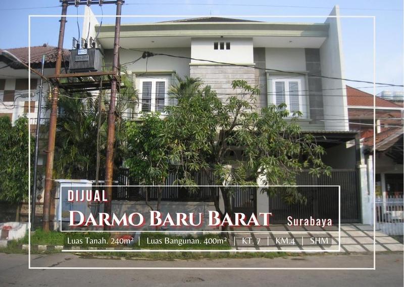 Jual Cepat Rumah Bagus Depan Taman SHM di Darmo Baru Barat Surabaya