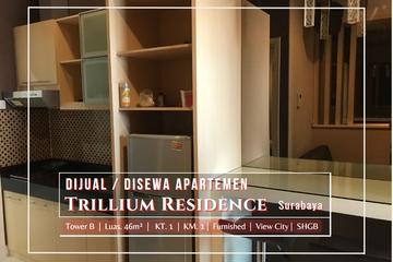 Jual / Sewa Apartemen 1 BR Furnished di Trillium Residence Surabaya