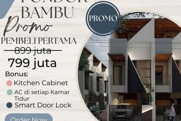 Jual Rumah Baru Inden Pondok Bambu House Jakarta Timur - Ada Rooftop