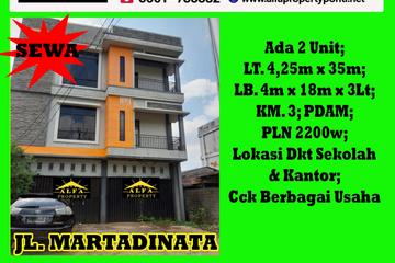 Alfa Property - Sewa Ruko 3 Lantai di Jl. Martadinata Kota Pontianak