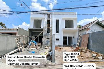 Dijual Rumah Baru 2 Lantai Minimalis Modern di Cipayung Jakarta Timur