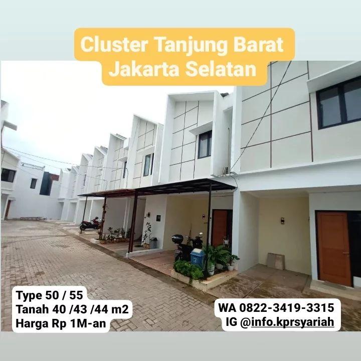 Jual Rumah Cluster Baru dekat Stasiun Tanjung Barat Jakarta Selatan