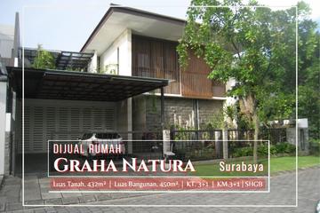 Jual Rumah Bagus Elegan HGB di Graha Natura Surabaya - LT 432m2 | LB 450m2
