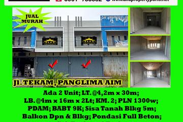 Alfa Property - Dijual Ruko 2 Lantai di Jalan Tekam, Panglima Aim, Pontianak - LT 126 m2 | LB 128 m2