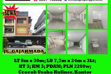 Alfa Property - Disewakan Ruko 3 Lantai di Gajah Mada Pontianak - LT 240 m2 | LB 554 m2