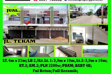 Alfa Property - Jual Ruko di Jalan Tekam Pontianak - 2.5 Lantai | LT 108 m2 | LB 168 m2