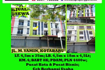 Alfa Property - Jual Ruko Jalan Muhammad Yamin Kotabaru Pontianak - 4.5 Lantai | LT 158 m2 | LB 365 m2