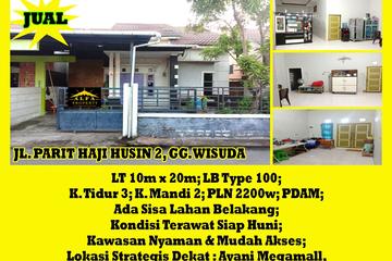 Alfa Property - Jual Rumah di Jl. Parit Haji Husin 2, Gg. Wisuda, Pontianak - 3 Kamar Tidur, LT 200m2, LB 100m2