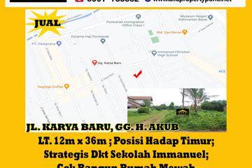 Alfa Property - Jual Tanah di Jl. Karya Baru Gg. H. Akub Kota Pontianak - Luas T anah 432 m2 SHM