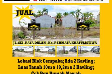 Alfa Property - Dijual Tanah di Permata Khatulistiwa Kota Pontianak - Luas Tanah 384 m2 SHM