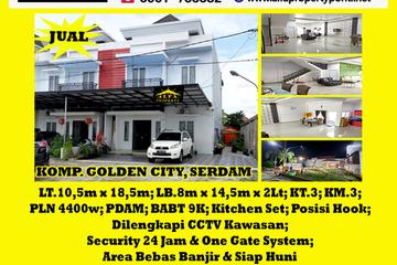Alfa Property - Dijual Rumah di Golden City Pontianak - 2 Lantai, 3 Kamar Tidur, LT 195m2, LB 232m2
