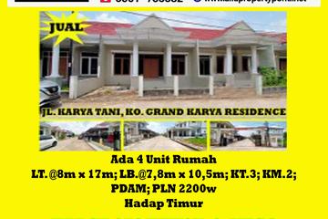 Alfa Property - Dijual Rumah Grand Karya Residence Pontianak - 3 Kamar Tidur, LT 136m2, LB 82m2