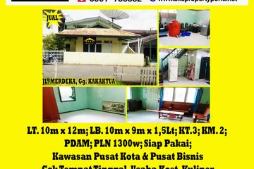 Alfa Property - Dijual Rumah di Jl. Merdeka, Gg. Kakaktua, Pontianak - 3 Kamar Tidur, Luas Tanah 120 m2