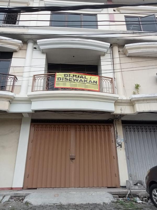 Jual / Sewa Ruko Kosong 3 Lantai di Jalan Raya Jemursari Surabaya Selatan - Sertifikat SHM, Hadap Utara