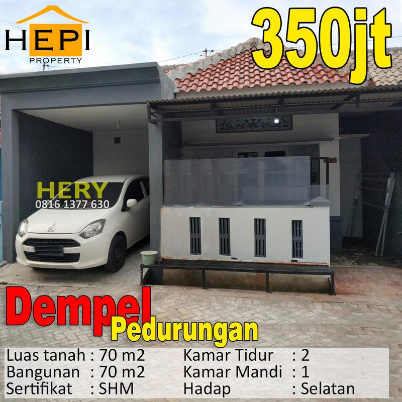 Dijual Rumah di Dempel Pedurungan Semarang - 2 Kamar Tidur, SHM