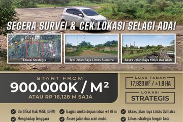 Jual Tanah Tepi Jalan Raya Tanjung Enim Muara Enim Seluas ±1,8 Ha