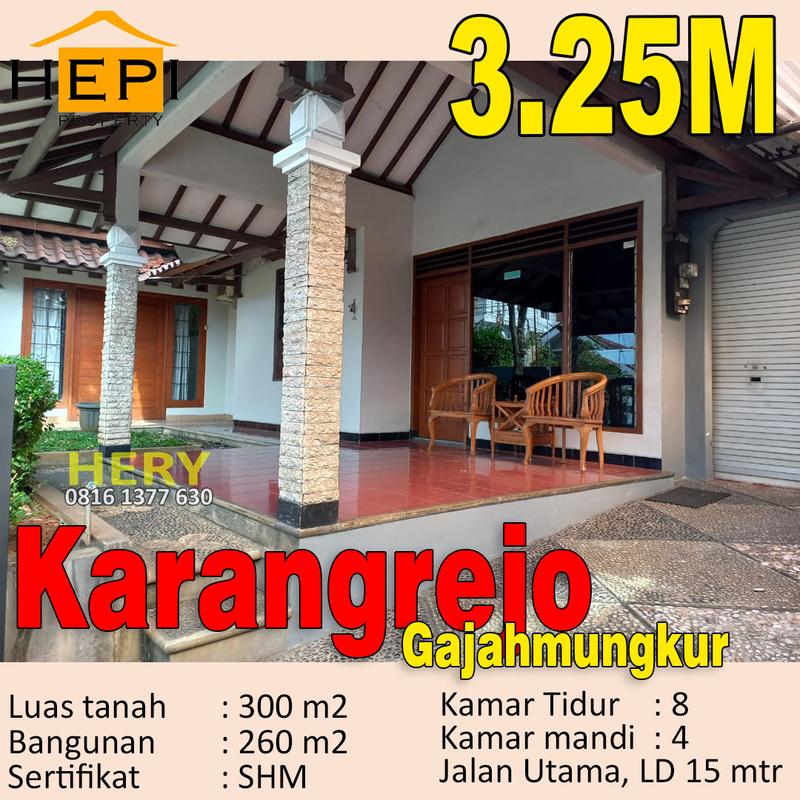 Jual Rumah di Jalan Utama Karangrejo Gajah Mungkur Semarang