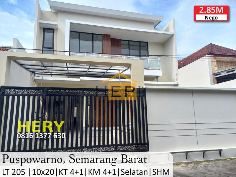 Jual Rumah Baru 2 Lantai di Puspowarno Semarang Barat - 4+1 Kamar Tidur
