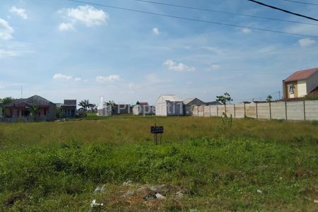 Dijual Tanah Pinggir Jalan Kong Isah, Sriamur, Tambun Utara, dekat Kota Babelan Bekasi - Cocok Bangun Rumah Strategis