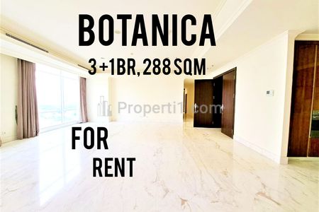 Sewa Apartemen Botanica Simprug, 3+1 BR, 288 sqm, Well Maintained Unit, Direct Owner - YANI lim 08174969303