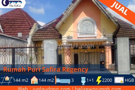 Dijual Rumah Siap Huni di Perumahan Puri Safira Regency, Menganti, Gresik - The EdGe