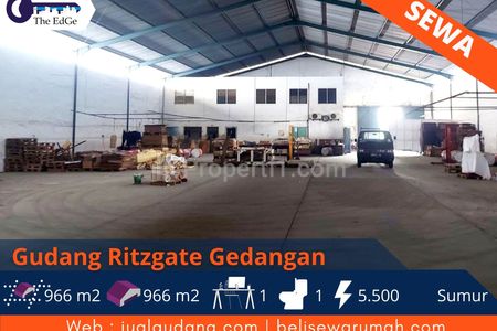 Disewakan Gudang Ritzgate Gedangan Sidoarjo dekat Bandara Juanda - The EdGe