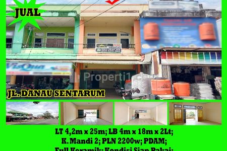 Dijual Ruko 2 Lantai di Jl. Danau Sentarum Kota Pontianak - Alfa Property