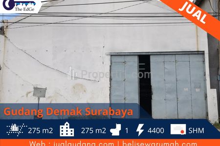 Dijual Gudang di Jalan Demak, Bubutan, Surabaya - The EdGe