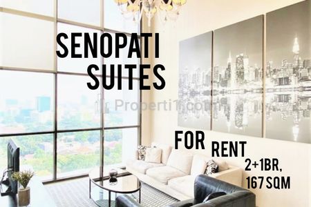 Sewa Apartemen Senopati Suites SCBD, 2+1 BR, 167 sqm, Ready to Move in Direct Owner - YANI LIM 08174969303