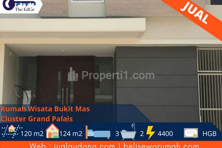 Dijual Rumah 3 Kamar di Wisata Bukit Mas Cluster Grand Palais Surabaya