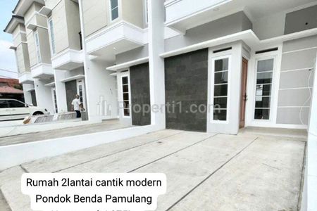 Jual Rumah 2 Lantai Cantik Modern di Pondok Benda Pamulang Tangerang Selatan