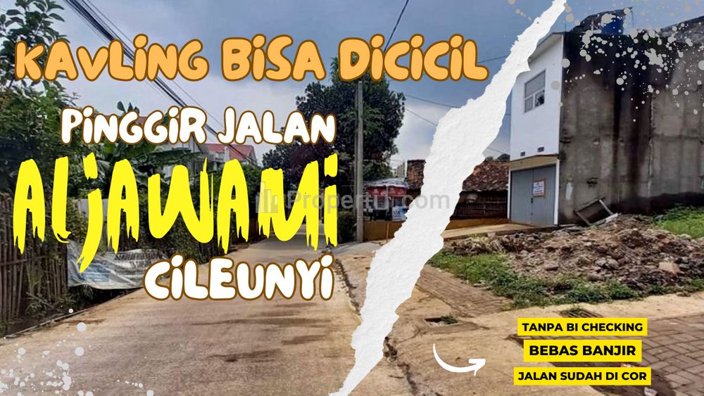 Dijual Tanah Cluster Syariah Pinggir Jalan Aljawami Cileunyi Bandung