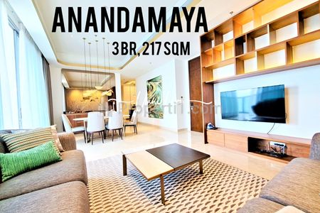 Jual Apartemen Anandamaya Residence, 3 BR, 217 sqm, Ready to Move in - Yani Lim 08174969303