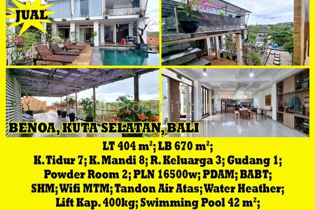 Dijual Villa 7 Kamar di Benoa Kuta Selatan Bali - Alfa Property